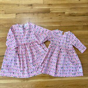 Smiling Button Penguin Parade Winnie Dress Size 8 **SISTER MATCH IN CLOSET**